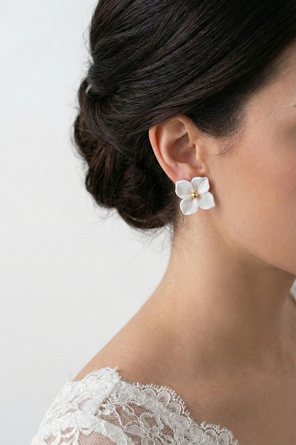 virágos bedugós menyasszonyi fülbevaló